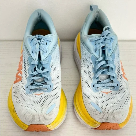 Hoka | Shoes | Hoka Blue And Yellow Athletic Shoes With  display picture 3
